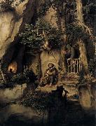 Moritz von Schwind A Player with a Hermit oil painting reproduction